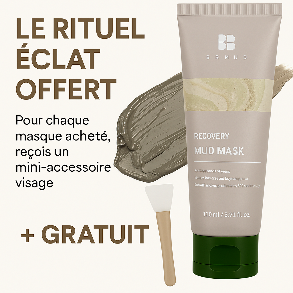 Masque de visage à la boue.